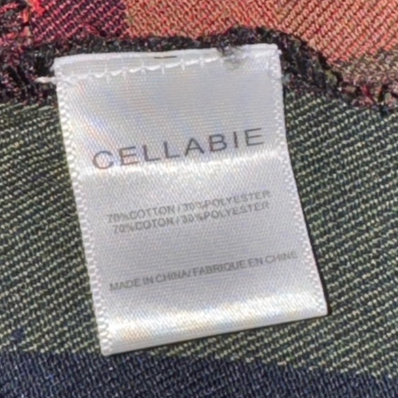 Cellebie Ladies L Plaid Long Sleeve Loose Pocket Swing Tunic - Picture 5 of 5